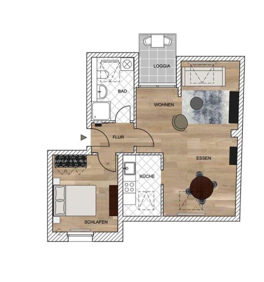 Pronájem bytu 2+1 49 m², Cvikov, Sasko Pronájem bytu 2+1 49 m², Cvikov, Sasko