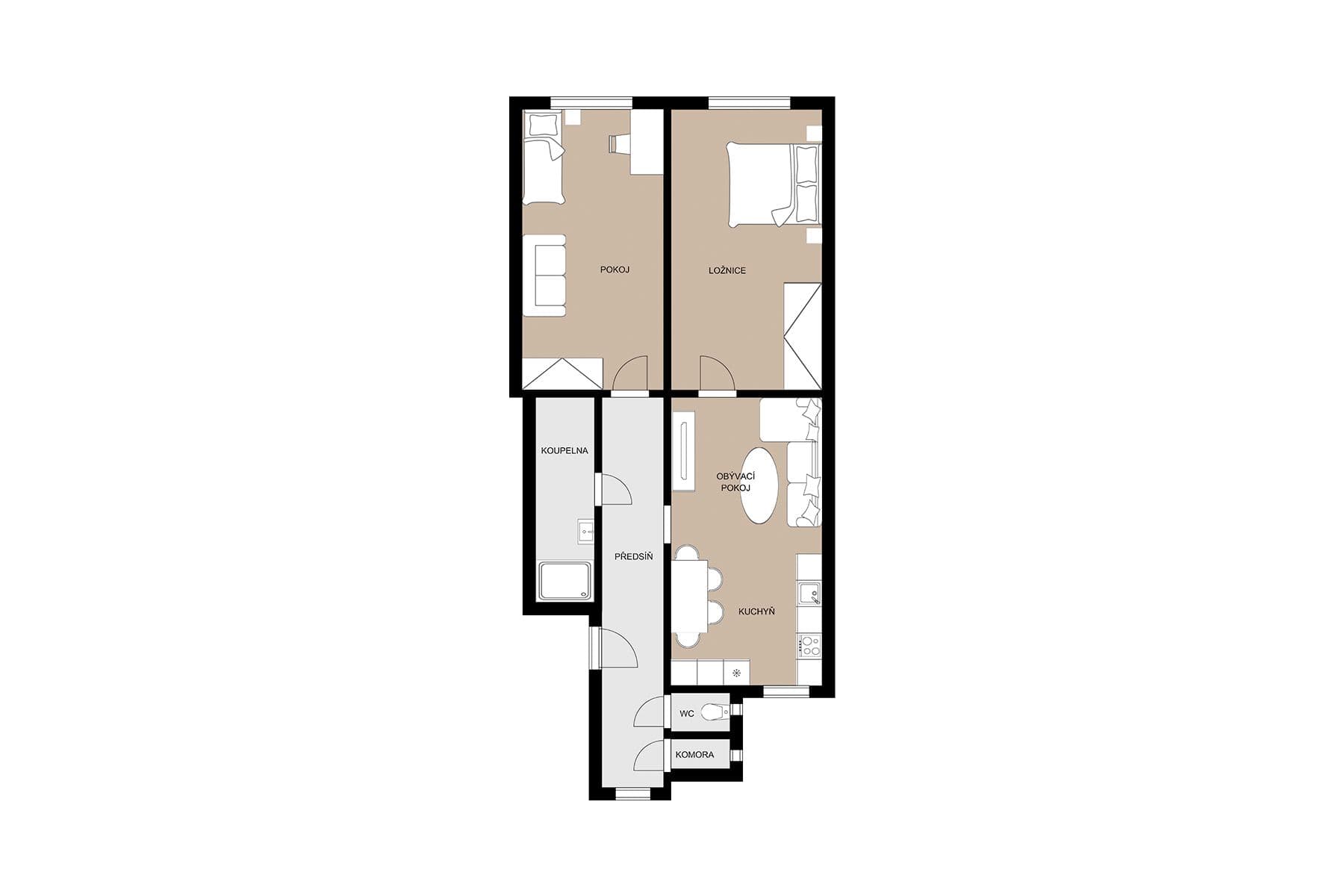 Prodej bytu 3+kk 74 m², Alešova, Plzeň, Plzeňský kraj Prodej bytu 3+kk 74 m², Alešova, Plzeň, Plzeňský kraj
