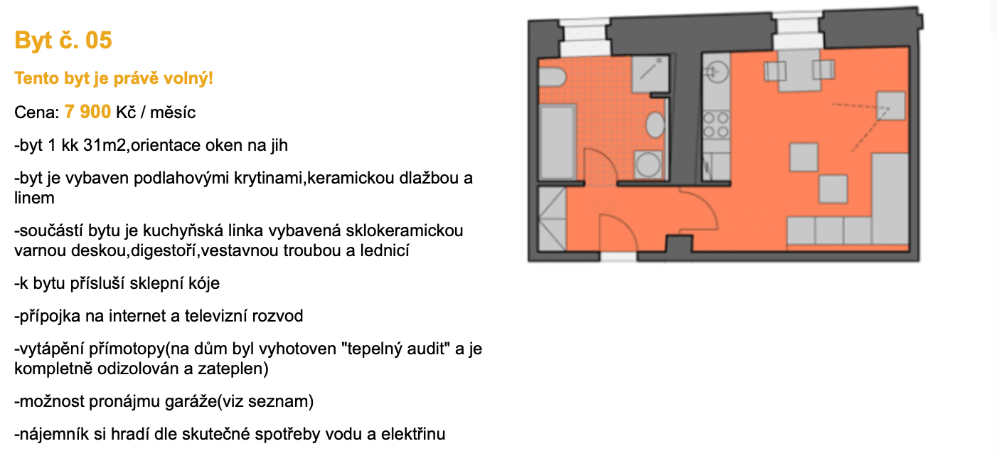 Pronájem bytu 1+kk 31 m², Poddomí, Dobruška, Královéhradecký kraj Pronájem bytu 1+kk 31 m², Poddomí, Dobruška, Královéhradecký kraj