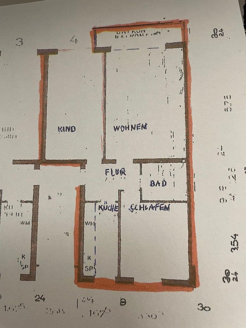 Pronájem bytu 3+1 74 m², Waldecker Straße 33, Bad Pyrmont, Dolní Sasko Pronájem bytu 3+1 74 m², Waldecker Straße 33, Bad Pyrmont, Dolní Sasko