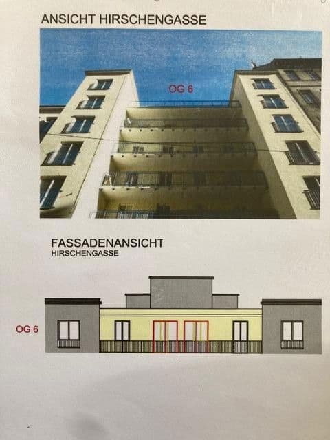 Prodej bytu 3+1 64 m², Hirschengasse 16, Stiege 2, Wien, Wien Prodej bytu 3+1 64 m², Hirschengasse 16, Stiege 2, Wien, Wien