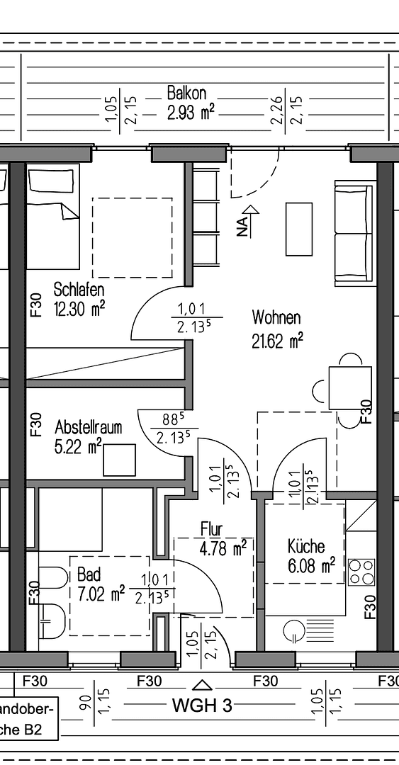 Pronájem bytu 2+1 60 m², Borgholzhausen, Severní Porýní-Vestfálsko Pronájem bytu 2+1 60 m², Borgholzhausen, Severní Porýní-Vestfálsko