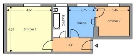 Prodej bytu 2+1 52 m², Berlin, Berlín Prodej bytu 2+1 52 m², Berlin, Berlín