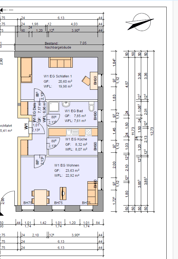 Pronájem bytu 2+1 67 m², Sagard, Mecklenburg-Vorpommern Pronájem bytu 2+1 67 m², Sagard, Mecklenburg-Vorpommern