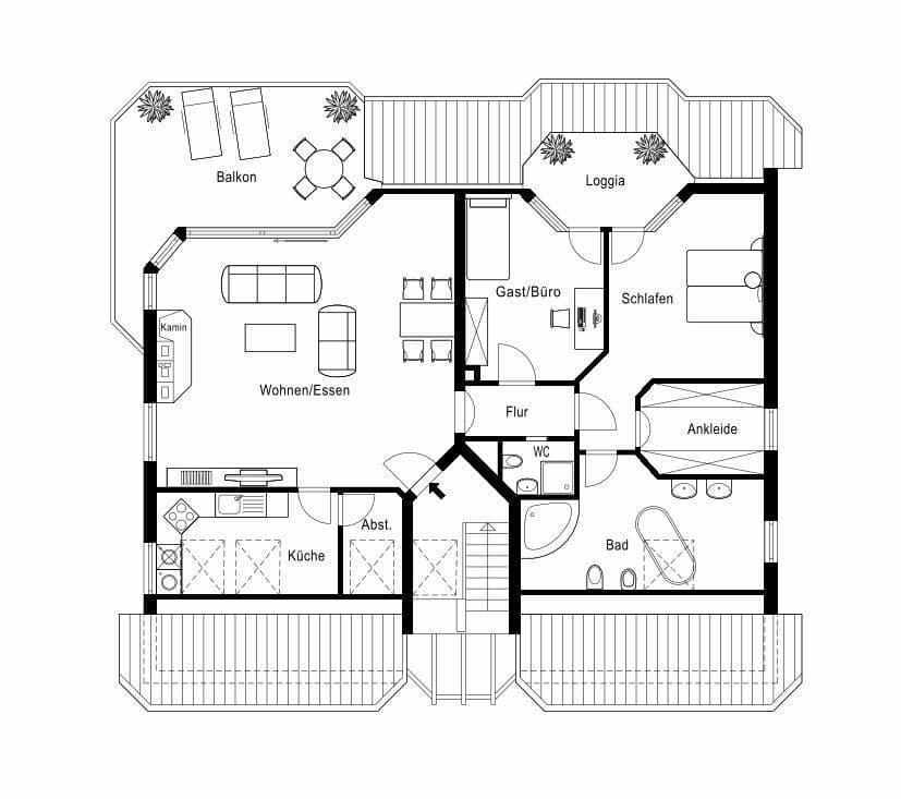 Pronájem bytu 3+1 135 m², Vallendar, Porýní-Falc Pronájem bytu 3+1 135 m², Vallendar, Porýní-Falc