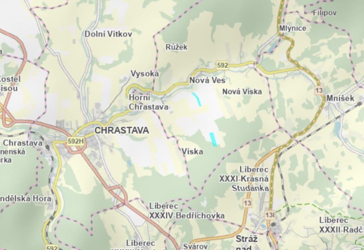 Prodej pozemku 10.827 m², Nová Ves, Liberecký kraj Prodej pozemku 10.827 m², Nová Ves, Liberecký kraj