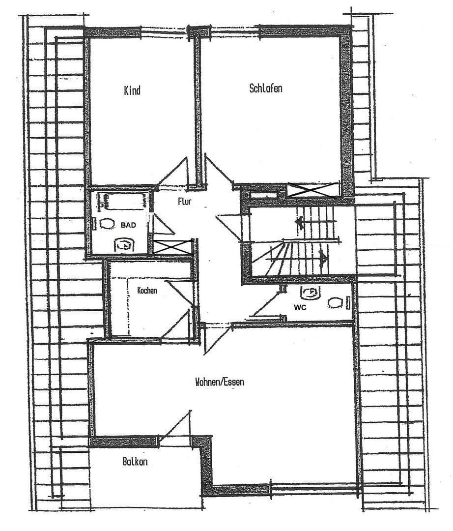 Pronájem bytu 3+kk 83 m², Haibach, Bavorsko Pronájem bytu 3+kk 83 m², Haibach, Bavorsko