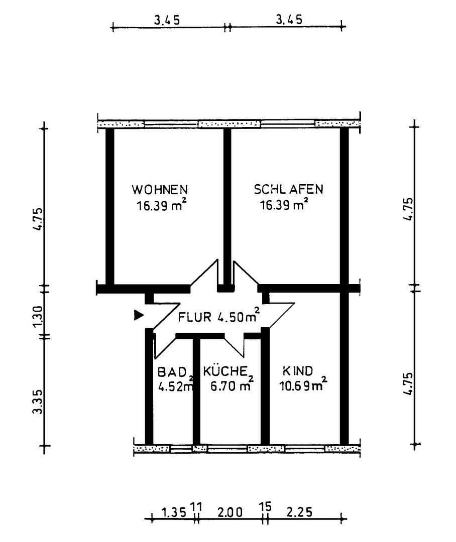 Prodej bytu 3+1 61 m², Straße der DSF 30, Güstrow, Mecklenburg-Vorpommern Prodej bytu 3+1 61 m², Straße der DSF 30, Güstrow, Mecklenburg-Vorpommern