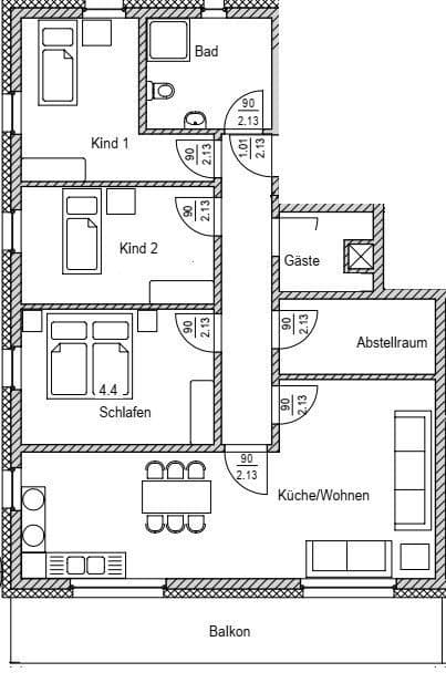 Pronájem bytu 4+1 109 m², Gifhorn, Dolní Sasko Pronájem bytu 4+1 109 m², Gifhorn, Dolní Sasko