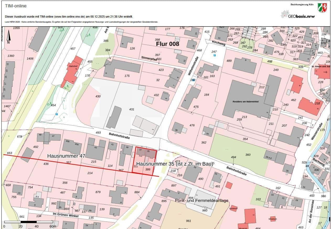 Prodej pozemku 1.753 m², Bahnhofstraße 47, Bad Sassendorf, Severní Porýní-Vestfálsko Prodej pozemku 1.753 m², Bahnhofstraße 47, Bad Sassendorf, Severní Porýní-Vestfálsko