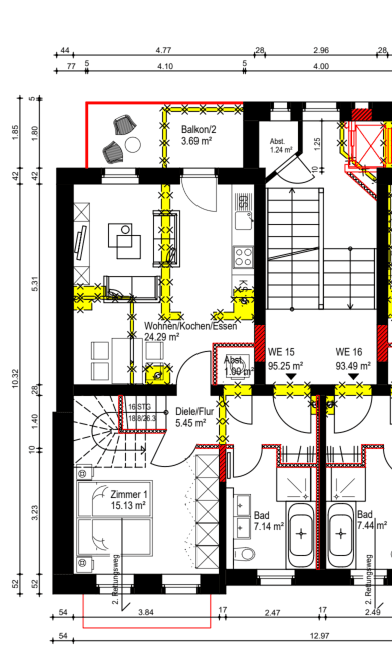 Pronájem bytu 4+1 96 m², Ostheimstraße 7, Leipzig, Sasko Pronájem bytu 4+1 96 m², Ostheimstraße 7, Leipzig, Sasko