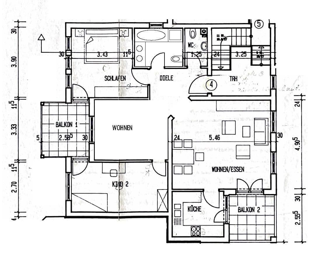 Pronájem bytu 3+kk 94 m², Inzlingen, Bádensko-Württembersko Pronájem bytu 3+kk 94 m², Inzlingen, Bádensko-Württembersko