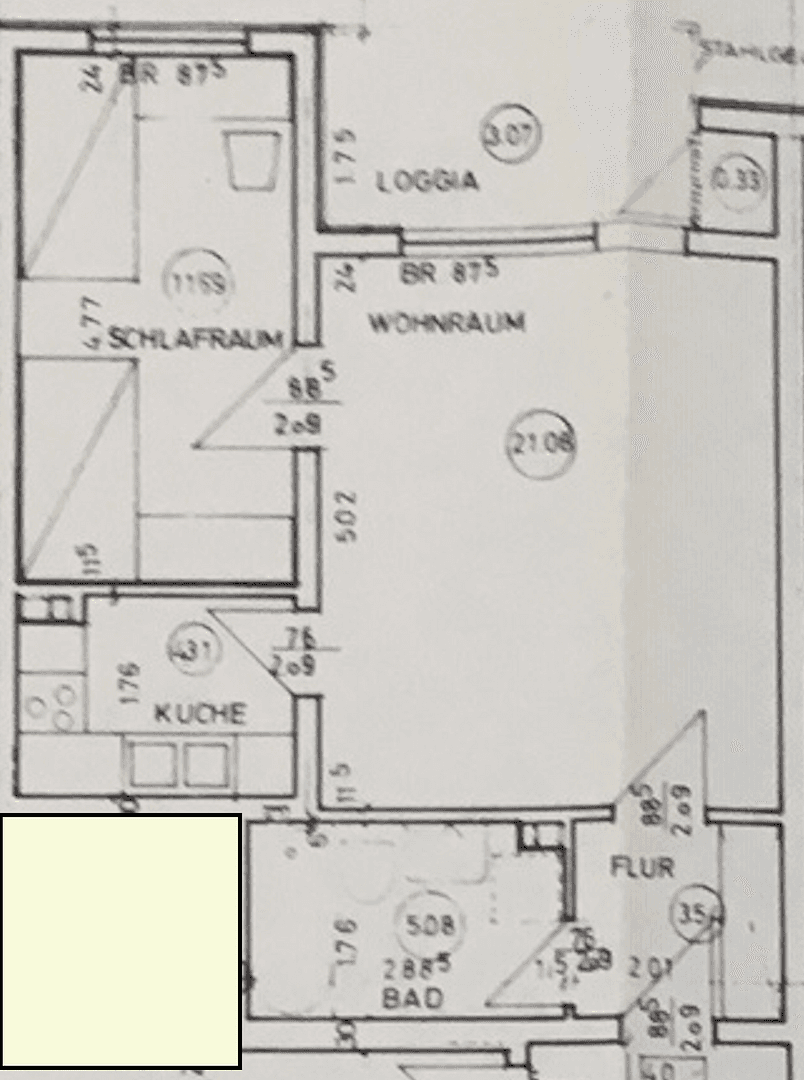 Pronájem bytu 2+1 47 m², Braunschweig, Dolní Sasko Pronájem bytu 2+1 47 m², Braunschweig, Dolní Sasko