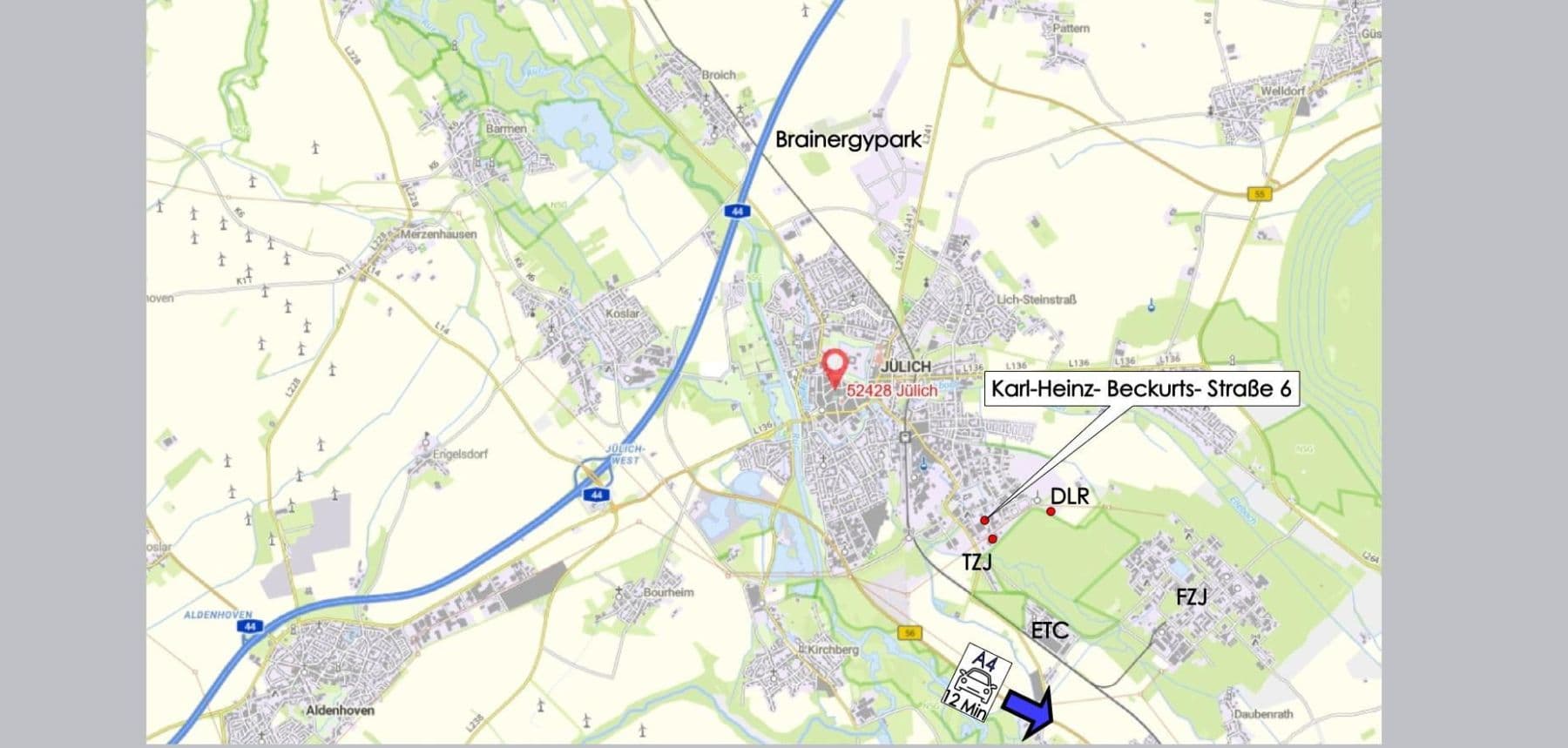 Prodej kanceláře 250 m², Karl-Heinz-Beckurts-Straße 6, Jülich, Severní Porýní-Vestfálsko Prodej kanceláře 250 m², Karl-Heinz-Beckurts-Straße 6, Jülich, Severní Porýní-Vestfálsko
