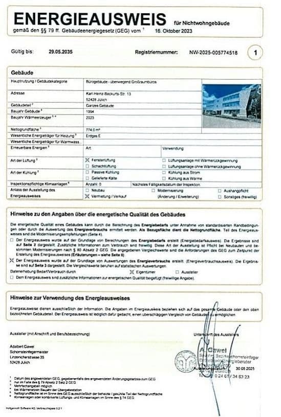 Prodej kanceláře 250 m², Karl-Heinz-Beckurts-Straße 6, Jülich, Severní Porýní-Vestfálsko Prodej kanceláře 250 m², Karl-Heinz-Beckurts-Straße 6, Jülich, Severní Porýní-Vestfálsko