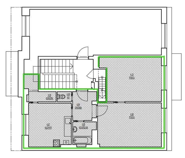 Pronájem bytu 2+1 64 m², Srbská, Brno, Jihomoravský kraj Pronájem bytu 2+1 64 m², Srbská, Brno, Jihomoravský kraj
