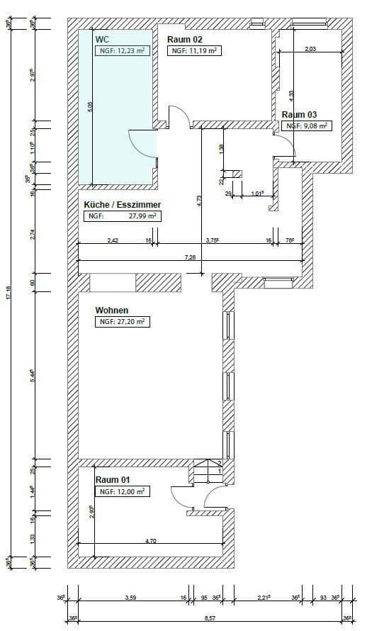 Pronájem bytu 4+1 107 m², Sielower Str. 55, Cottbus, Braniborsko Pronájem bytu 4+1 107 m², Sielower Str. 55, Cottbus, Braniborsko