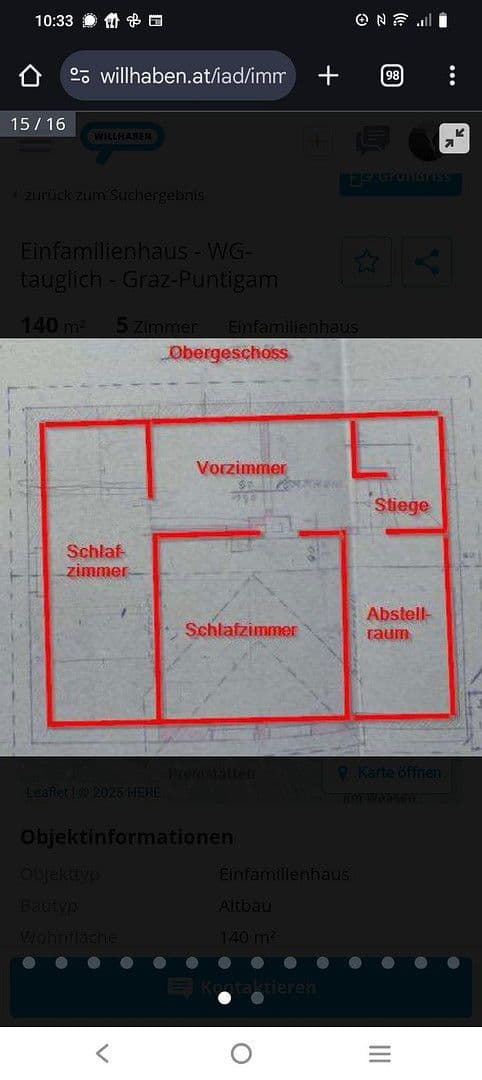 Pronájem domu 124 m², pozemek 680 m², Mitterstraße, Graz, Štýrsko Pronájem domu 124 m², pozemek 680 m², Mitterstraße, Graz, Štýrsko