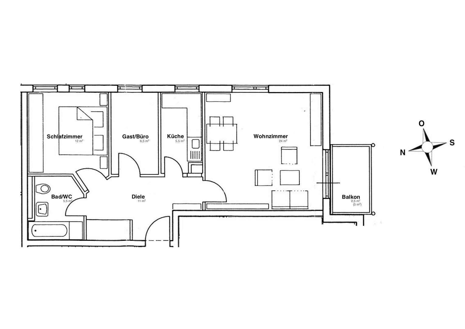 Pronájem bytu 3+1 67 m², Wildau, Braniborsko Pronájem bytu 3+1 67 m², Wildau, Braniborsko