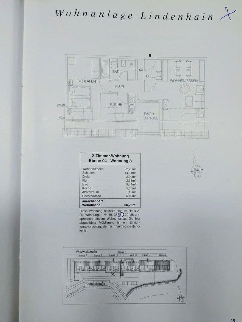 Pronájem bytu 2+1 57 m², Walzwerkstraße 6, Nürnberg, Bavorsko Pronájem bytu 2+1 57 m², Walzwerkstraße 6, Nürnberg, Bavorsko