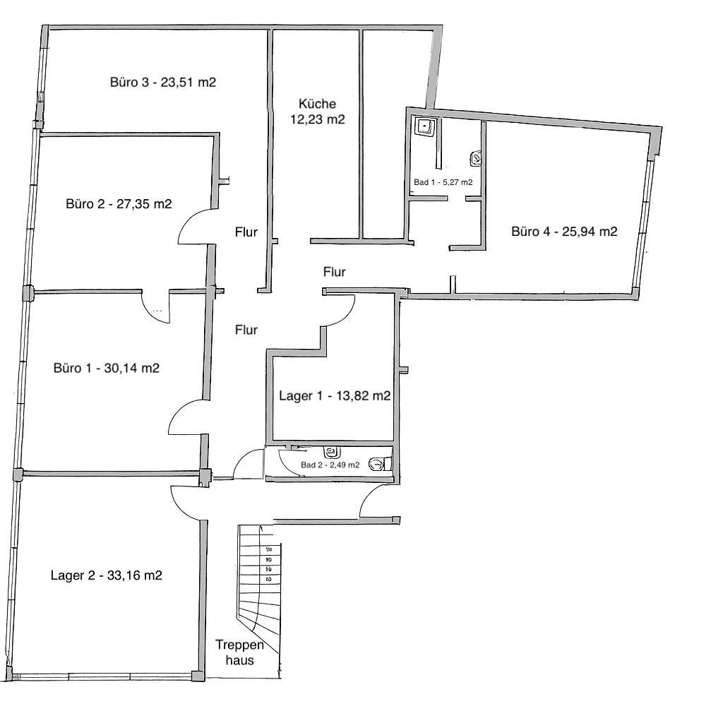 Pronájem kanceláře 202 m², Bremen, Bremen Pronájem kanceláře 202 m², Bremen, Bremen