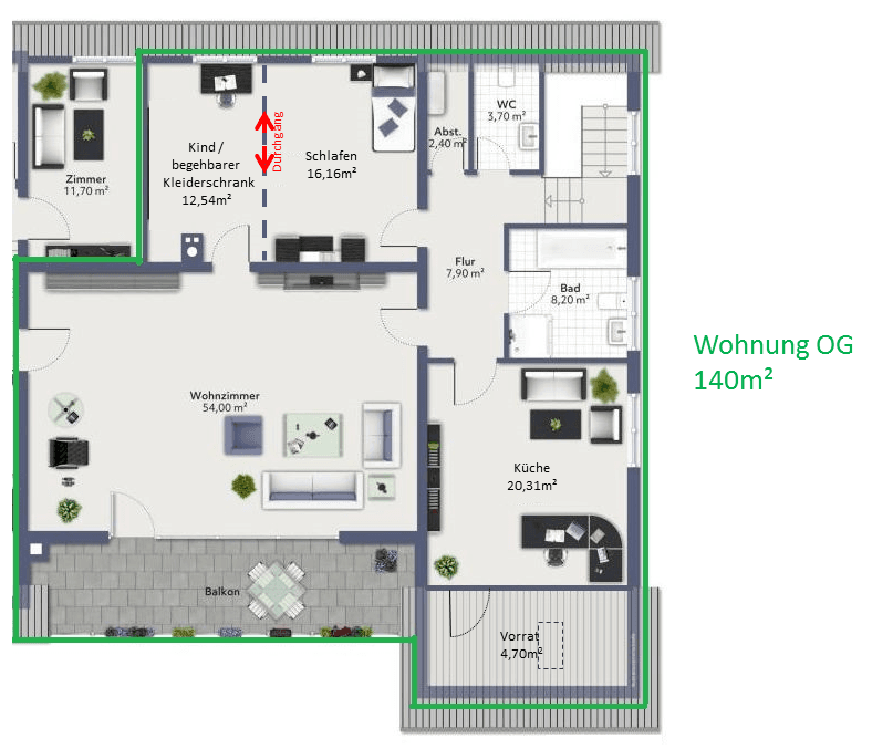 Pronájem bytu 4+kk 140 m², Hennenhecke 1, Hettenleidelheim, Porýní-Falc Pronájem bytu 4+kk 140 m², Hennenhecke 1, Hettenleidelheim, Porýní-Falc