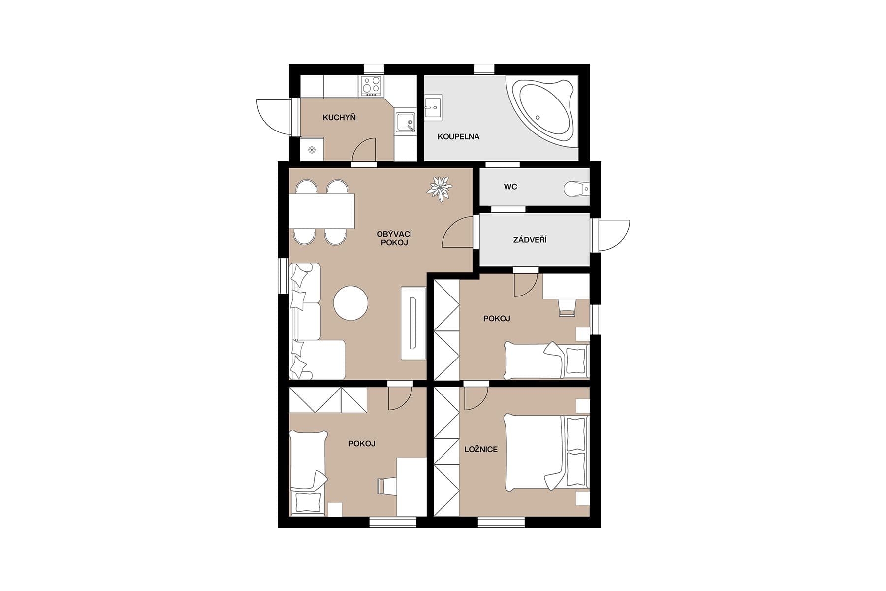 Prodej domu 69 m², pozemek 398 m², Čibuzská, Praha, Praha Prodej domu 69 m², pozemek 398 m², Čibuzská, Praha, Praha