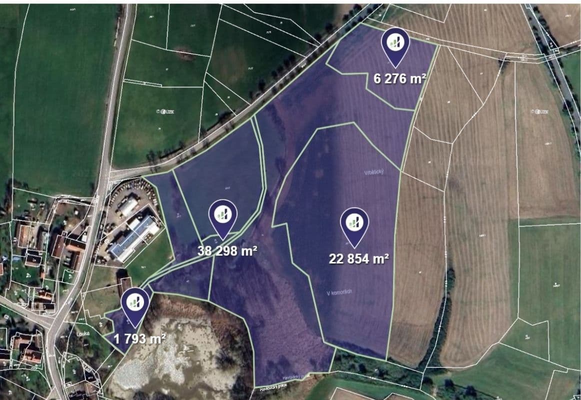 Prodej pozemku 6.922 m², Vrbatův Kostelec, Pardubický kraj Prodej pozemku 6.922 m², Vrbatův Kostelec, Pardubický kraj