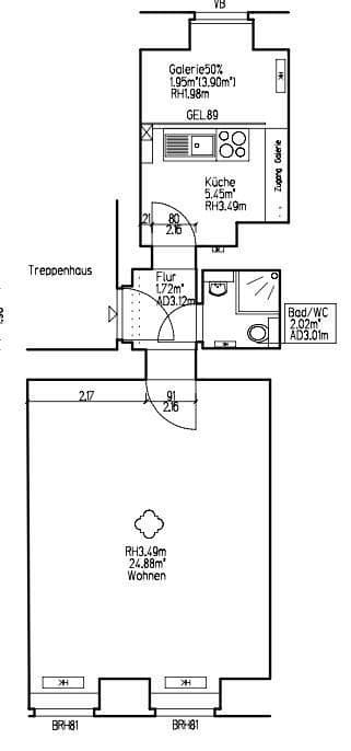 Prodej bytu 1+1 37 m², Kloedenstr. 4, Berlin, Berlín Prodej bytu 1+1 37 m², Kloedenstr. 4, Berlin, Berlín