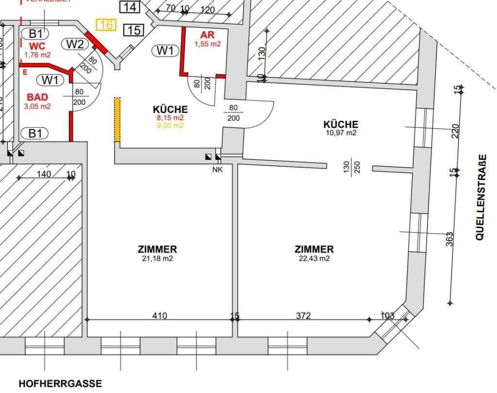 Prodej bytu 2+kk 69 m², Hofherrgasse 19, Wien, Wien Prodej bytu 2+kk 69 m², Hofherrgasse 19, Wien, Wien