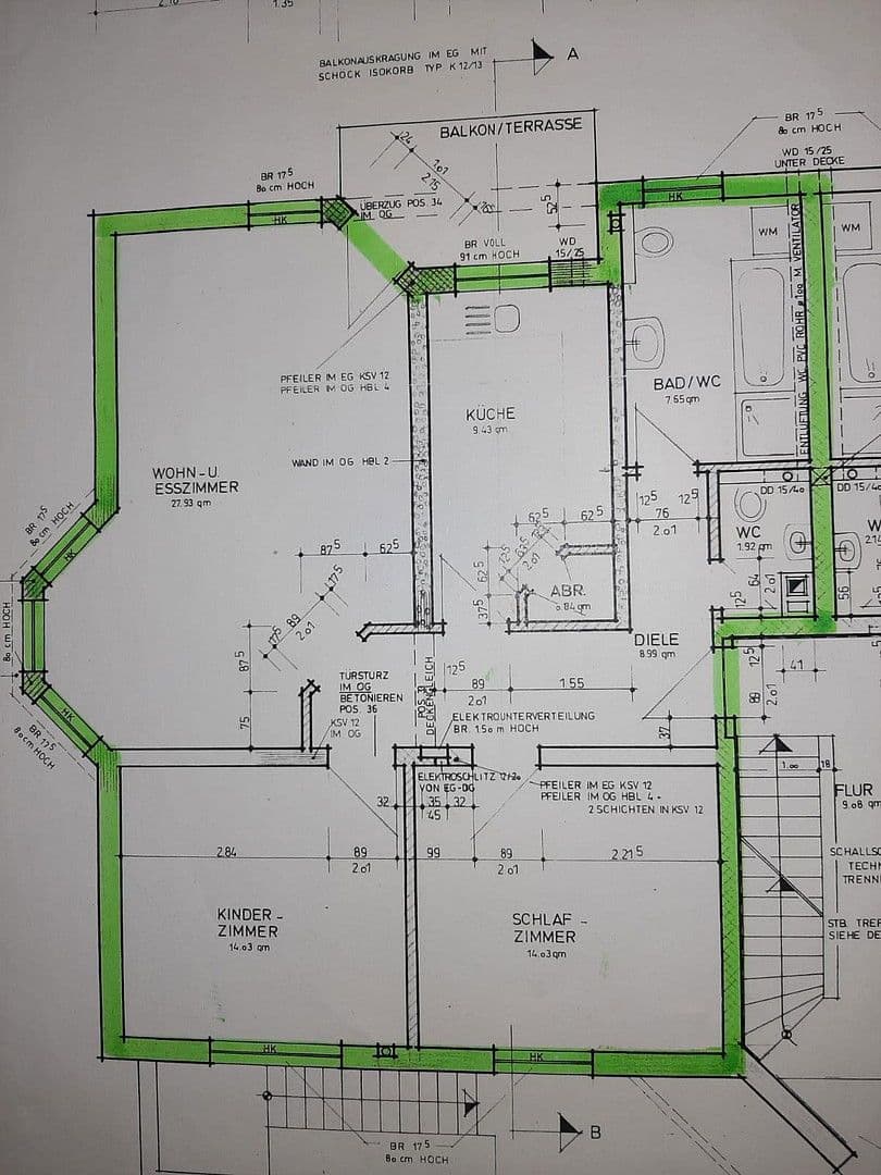 Pronájem bytu 3+1 87 m², Rheinböllen, Porýní-Falc Pronájem bytu 3+1 87 m², Rheinböllen, Porýní-Falc