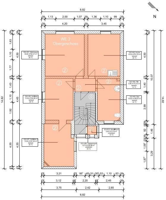 Pronájem bytu 3+1 76 m², Gaustr. 4, Worms, Porýní-Falc Pronájem bytu 3+1 76 m², Gaustr. 4, Worms, Porýní-Falc