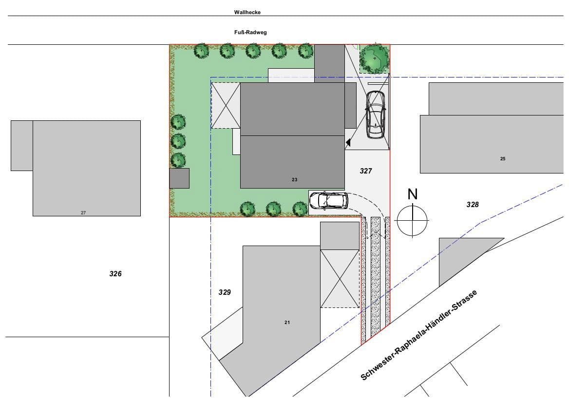Prodej pozemku 451 m², Schwester-Raphaela-Händler-Straße 23, Nottuln, Severní Porýní-Vestfálsko Prodej pozemku 451 m², Schwester-Raphaela-Händler-Straße 23, Nottuln, Severní Porýní-Vestfálsko