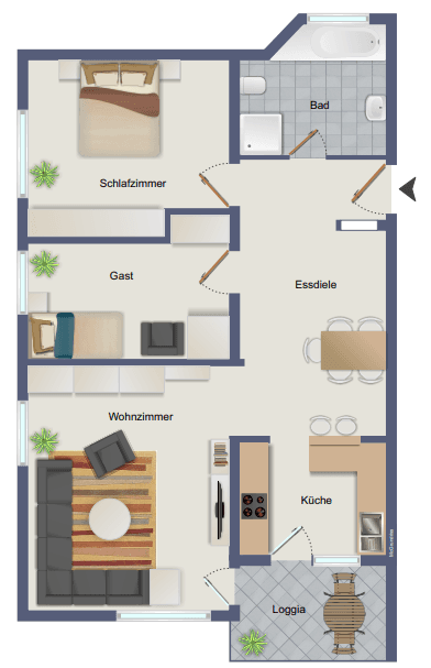 Pronájem bytu 3+kk 80 m², Ludwigstr. 62, Mühlheim am Main, Hessen Pronájem bytu 3+kk 80 m², Ludwigstr. 62, Mühlheim am Main, Hessen