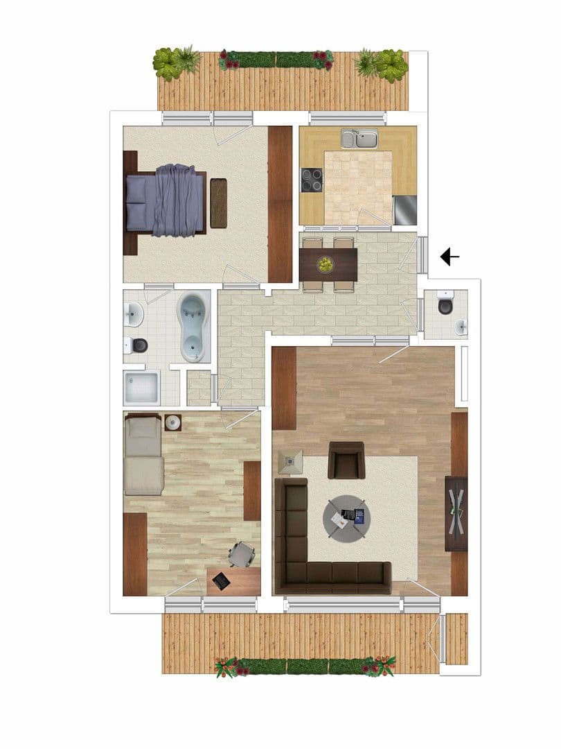 Pronájem bytu 3+1 93 m², Jahnring, Hamburg, Hamburg Pronájem bytu 3+1 93 m², Jahnring, Hamburg, Hamburg