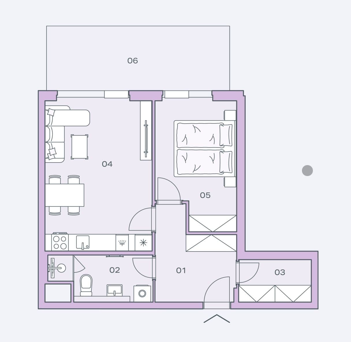 Pronájem bytu 2+kk 53 m², Československého exilu, Praha, Praha Pronájem bytu 2+kk 53 m², Československého exilu, Praha, Praha