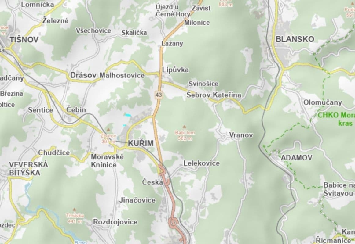 Prodej pozemku 22.581 m², Kuřim, Jihomoravský kraj Prodej pozemku 22.581 m², Kuřim, Jihomoravský kraj