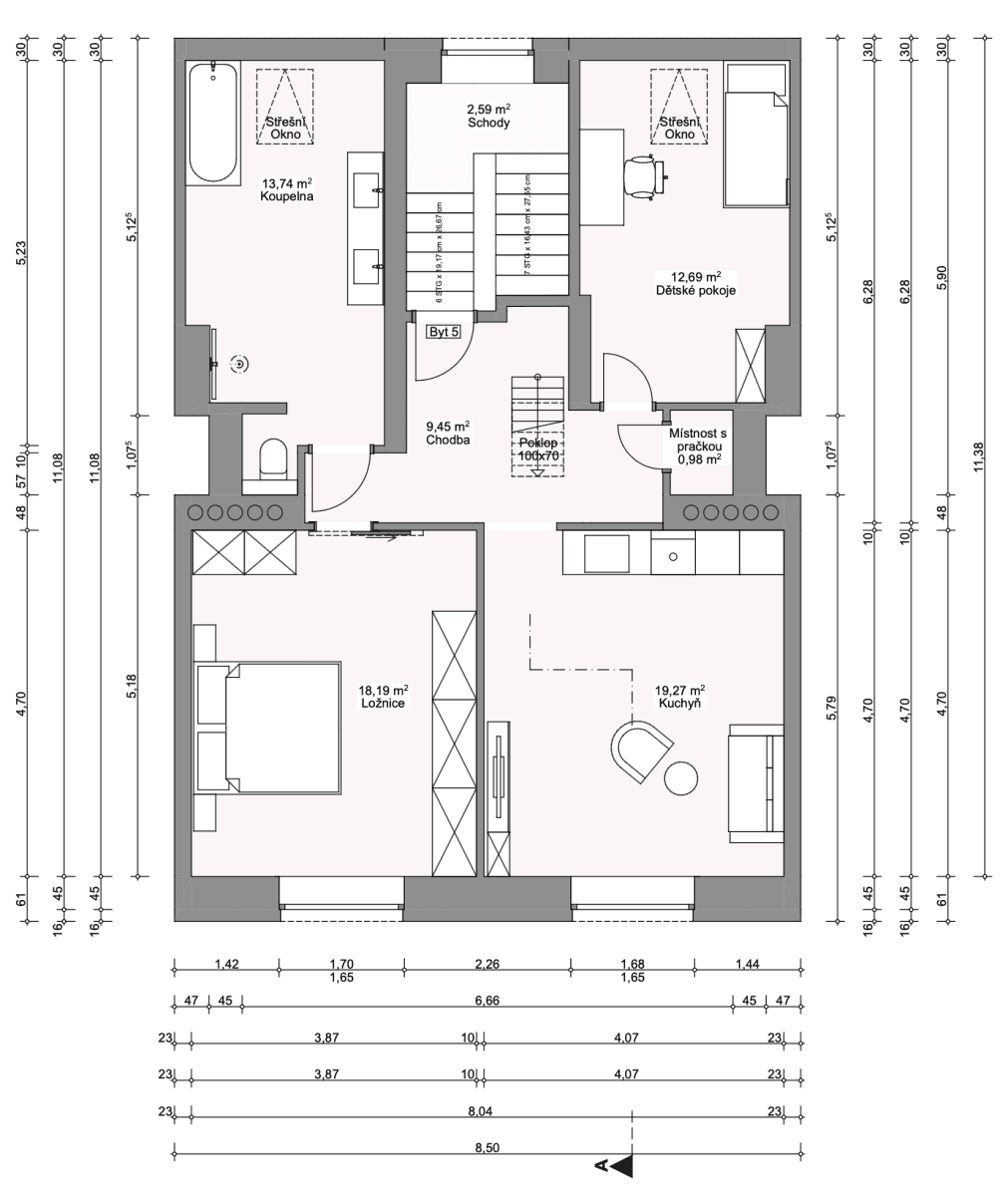 Prodej bytu 3+kk 74 m², Jílkova, Brno, Jihomoravský kraj Prodej bytu 3+kk 74 m², Jílkova, Brno, Jihomoravský kraj
