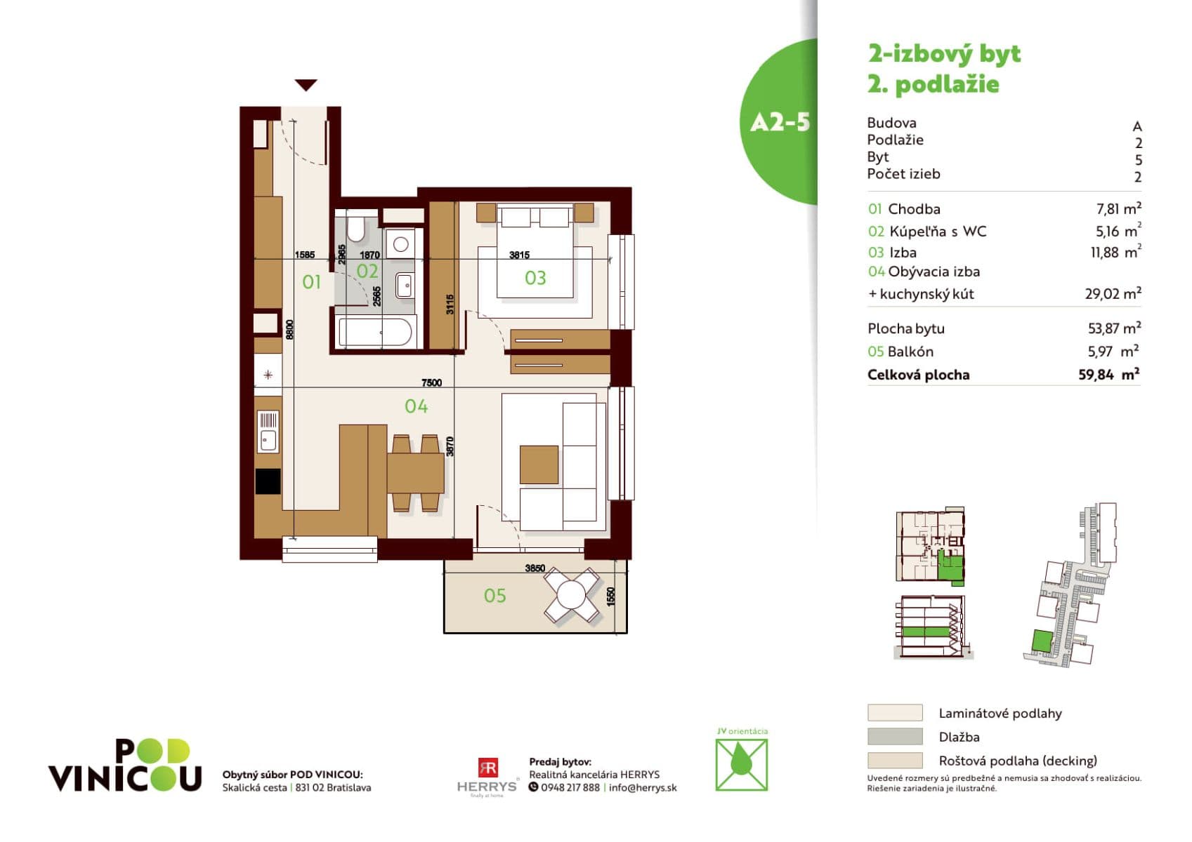 Pronájem bytu 2+1 57 m², Nové Mesto, Bratislavský kraj Pronájem bytu 2+1 57 m², Nové Mesto, Bratislavský kraj