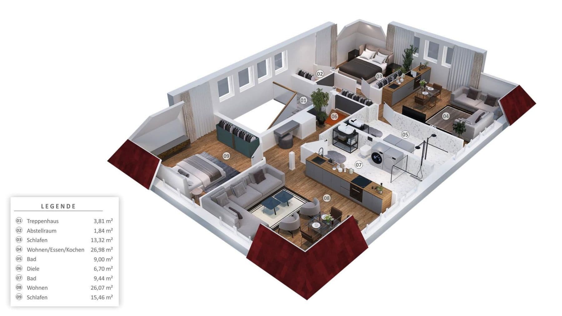 Prodej bytu 2+1 55 m², Bad Lauterberg im Harz, Dolní Sasko Prodej bytu 2+1 55 m², Bad Lauterberg im Harz, Dolní Sasko