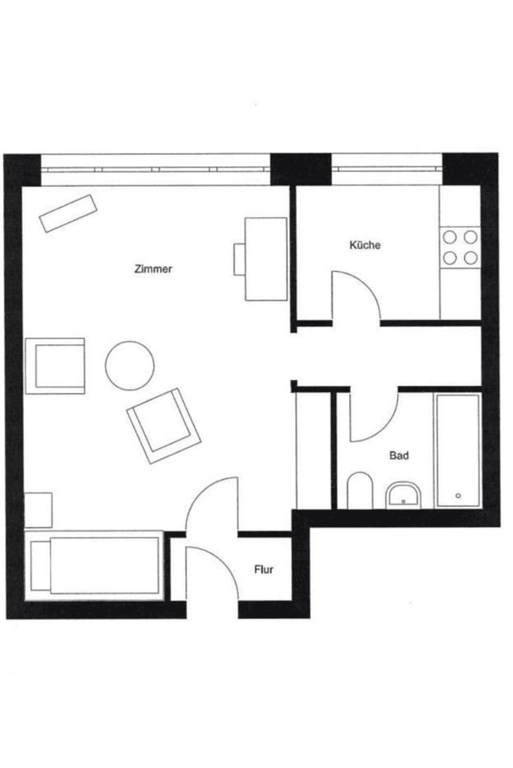 Pronájem bytu 1+1 36 m², Sagekuhle 2, Buxtehude, Dolní Sasko Pronájem bytu 1+1 36 m², Sagekuhle 2, Buxtehude, Dolní Sasko