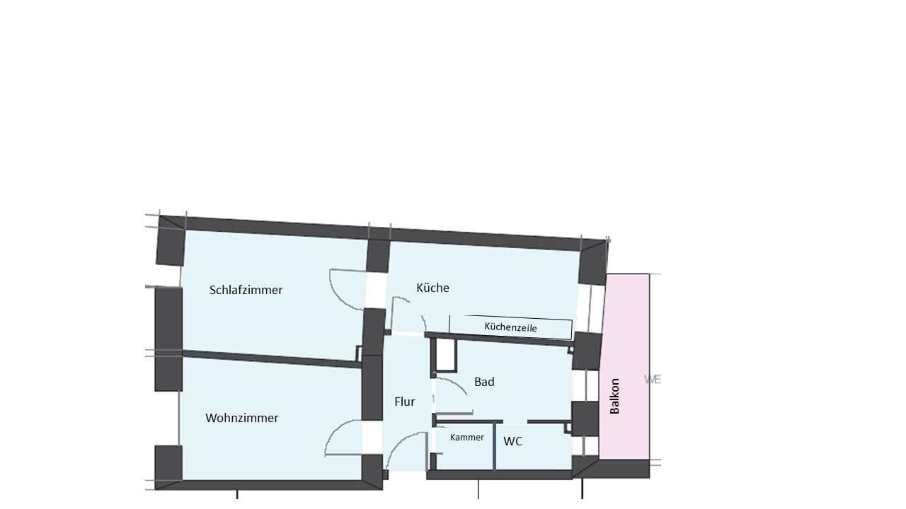 Pronájem bytu 2+1 54 m², Schwabenstraße, Nürnberg, Bavorsko Pronájem bytu 2+1 54 m², Schwabenstraße, Nürnberg, Bavorsko