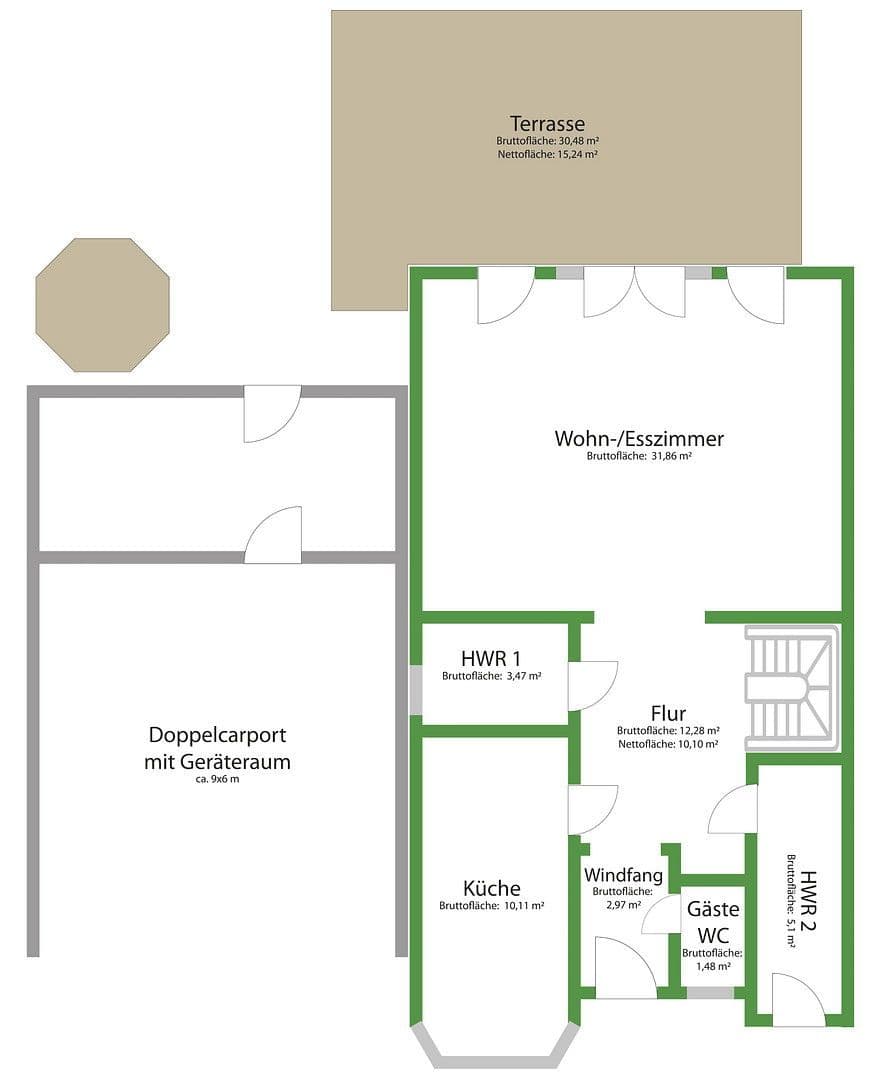 Prodej domu 126 m², pozemek 528 m², Bremen, Bremen Prodej domu 126 m², pozemek 528 m², Bremen, Bremen