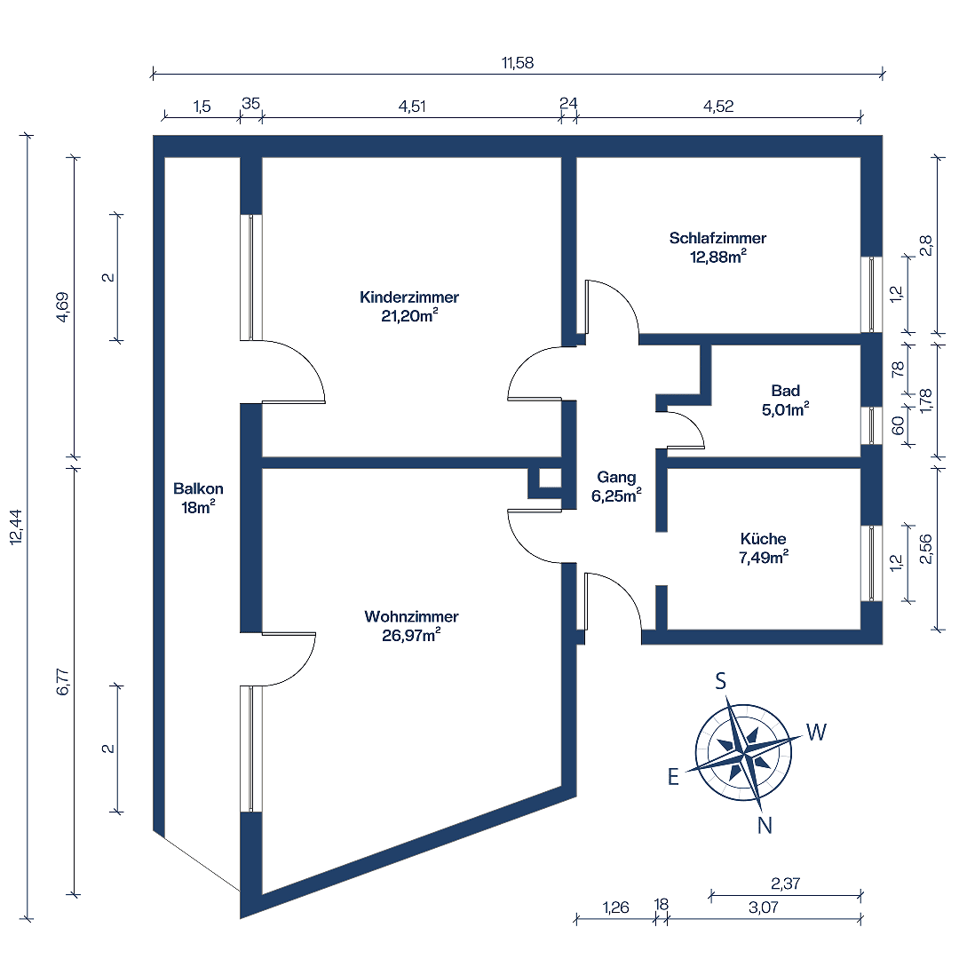Prodej bytu 3+1 97 m², Augsburg, Bavorsko Prodej bytu 3+1 97 m², Augsburg, Bavorsko