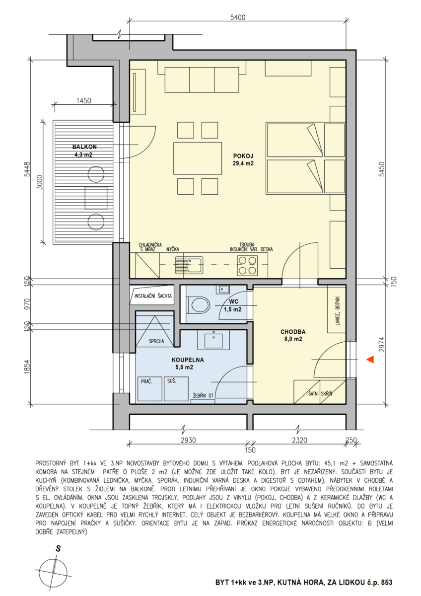 Pronájem bytu 1+kk 45 m², Za Lidkou, Kutná Hora, Středočeský kraj Pronájem bytu 1+kk 45 m², Za Lidkou, Kutná Hora, Středočeský kraj