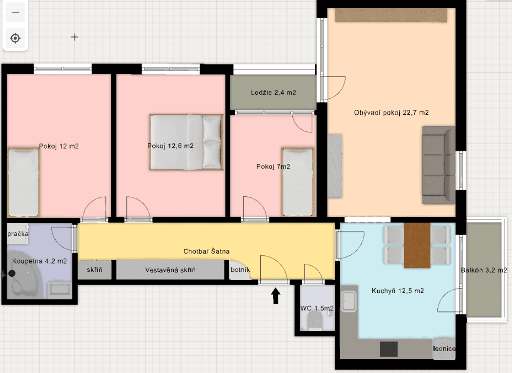 Prodej bytu 4+1 82 m², Nad Kapličkou, Praha, Praha Prodej bytu 4+1 82 m², Nad Kapličkou, Praha, Praha