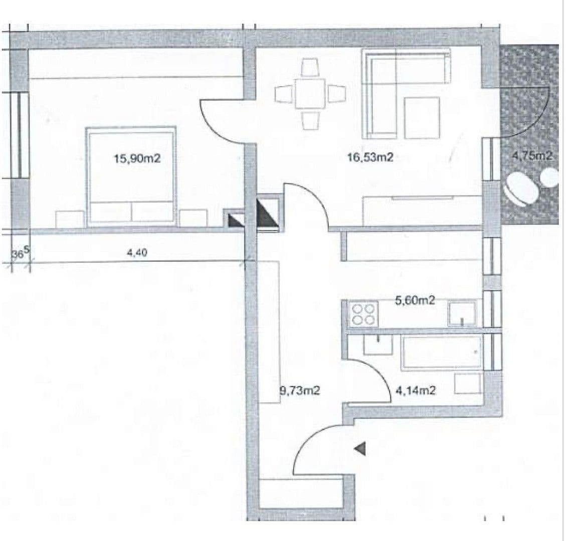 Pronájem bytu 2+1 53 m², Stuttgart, Bádensko-Württembersko Pronájem bytu 2+1 53 m², Stuttgart, Bádensko-Württembersko