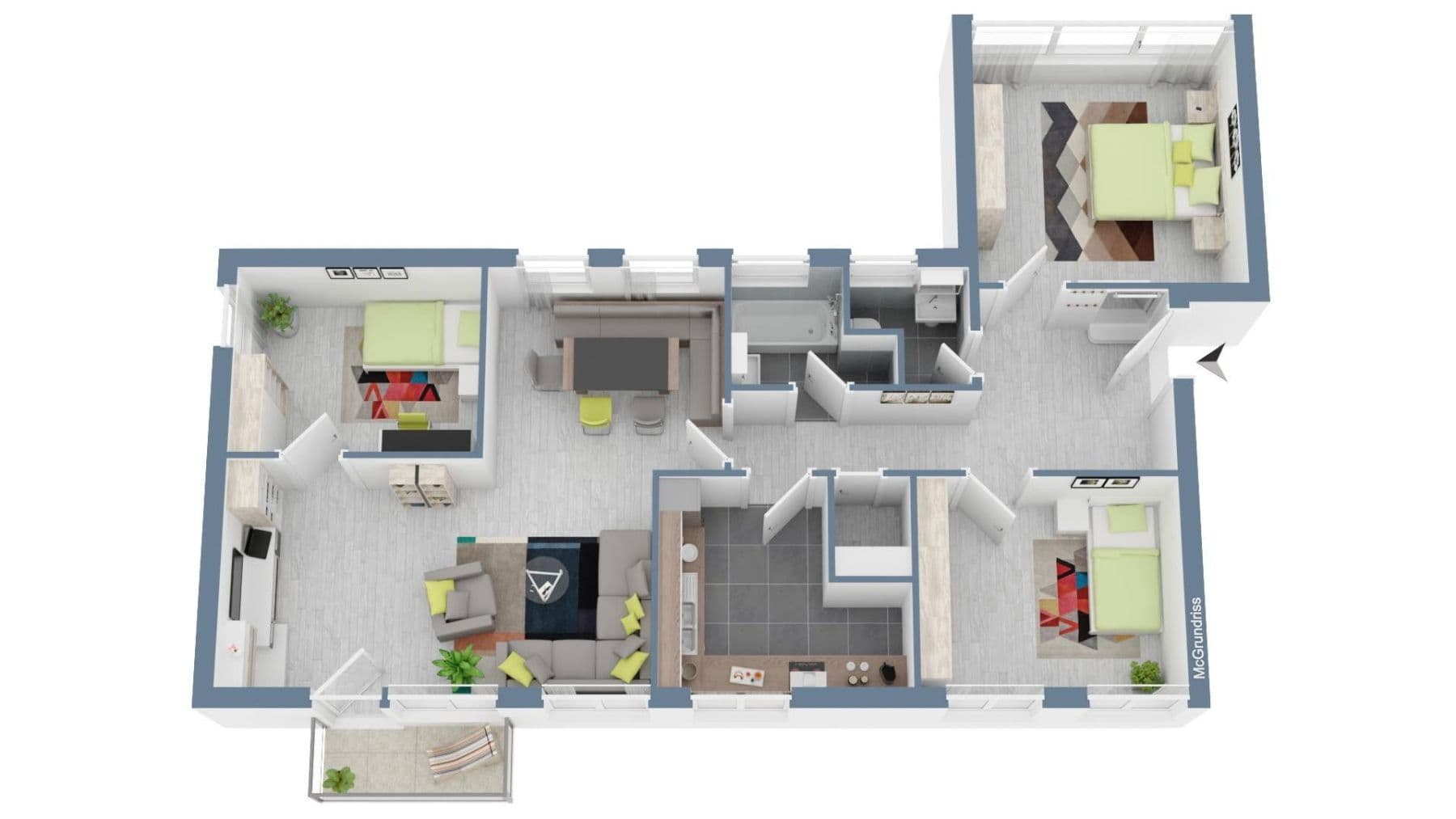 Pronájem bytu 4+1 95 m², Römerstraße 43, Worms, Porýní-Falc Pronájem bytu 4+1 95 m², Römerstraße 43, Worms, Porýní-Falc