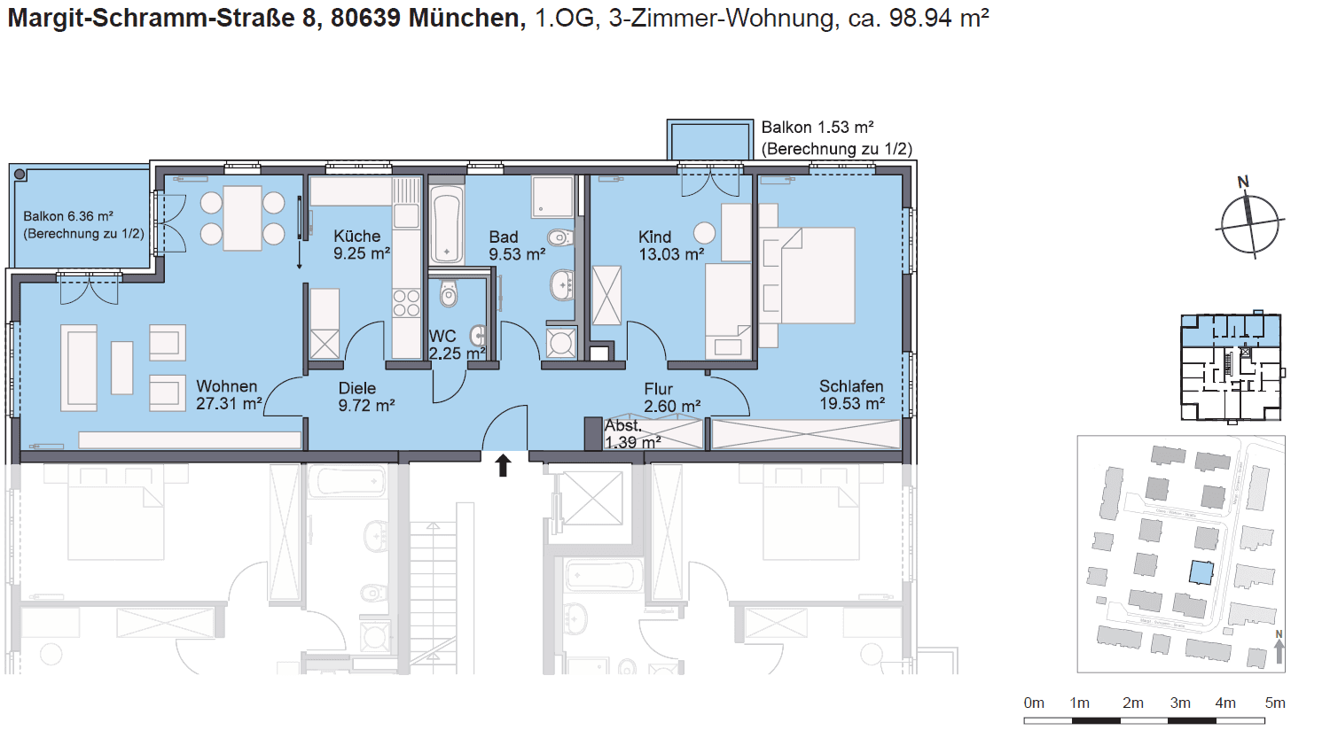 Pronájem bytu 3+1 100 m², Margit-Schramm-Straße 8,, München, Bavorsko Pronájem bytu 3+1 100 m², Margit-Schramm-Straße 8,, München, Bavorsko