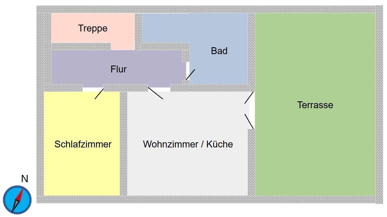 Pronájem bytu 2+1 50 m², Stuttgart, Bádensko-Württembersko Pronájem bytu 2+1 50 m², Stuttgart, Bádensko-Württembersko